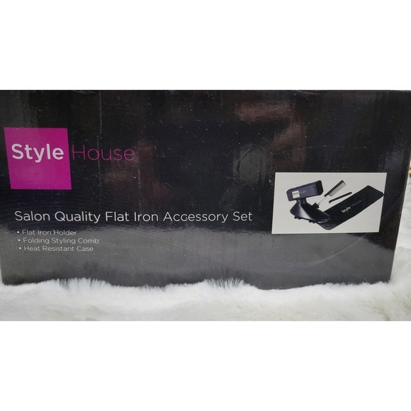 Style House Salon Quality Flat Iron Accessory Set 3pcs - Picture 2 of 3
